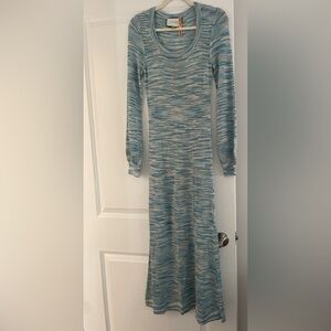 Alexis Turquoise dress with slip